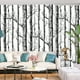 thumbnail image 4 of 1pc Simple Birch Tree Contact Paper, Black & White Home Decor, Self-Adhesive Wallpaper For Cabinet Table Chair Room Backdrop Renovation, 4 of 4