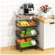 thumbnail image 1 of Cesta para frutas y verduras Gsiekare de 4 niveles, apilable con ruedas, 1 of 7