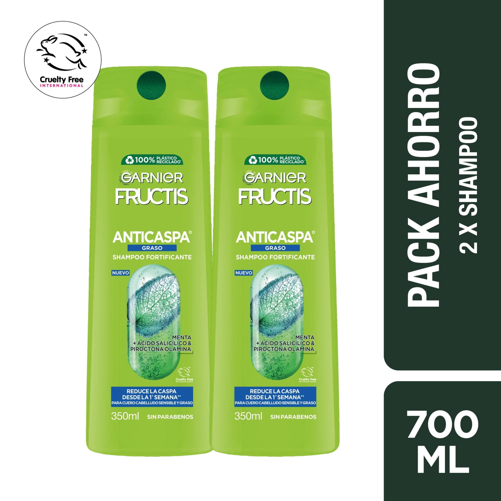 Shampoo Garnier Fructis Anticaspa Graso Pack