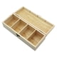 thumbnail image 5 of Caja De Almacenamiento De Té De Madera Contenedor De Cierre De Metal Para Bocadillos De Gabinete De Encimera, 5 of 5