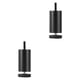 thumbnail image 4 of 2x Muebles Ajustables Patas De Aleación De Aluminio Patas De Soporte Para La Cama De Silla De Sofá 18 Cm Negro, 4 of 5