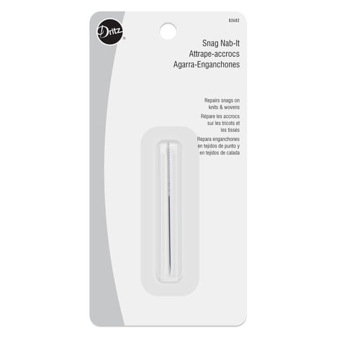 Herramienta De Reparación Dritz Snag Nab-It 82402 De Clothing Care, Color Plateado