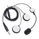 thumbnail image 2 of Casco De Motocicleta Negro Radio Auriculares Micrófono Durable Para 3207 UV5R UV5RA, 2 of 5