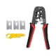 thumbnail image 2 of Alicates De Red Para Cortar Y Pelar Abrazadera De Red Herramienta Manual Engarzadora De Cables 6p8p Rojo, 2 of 3