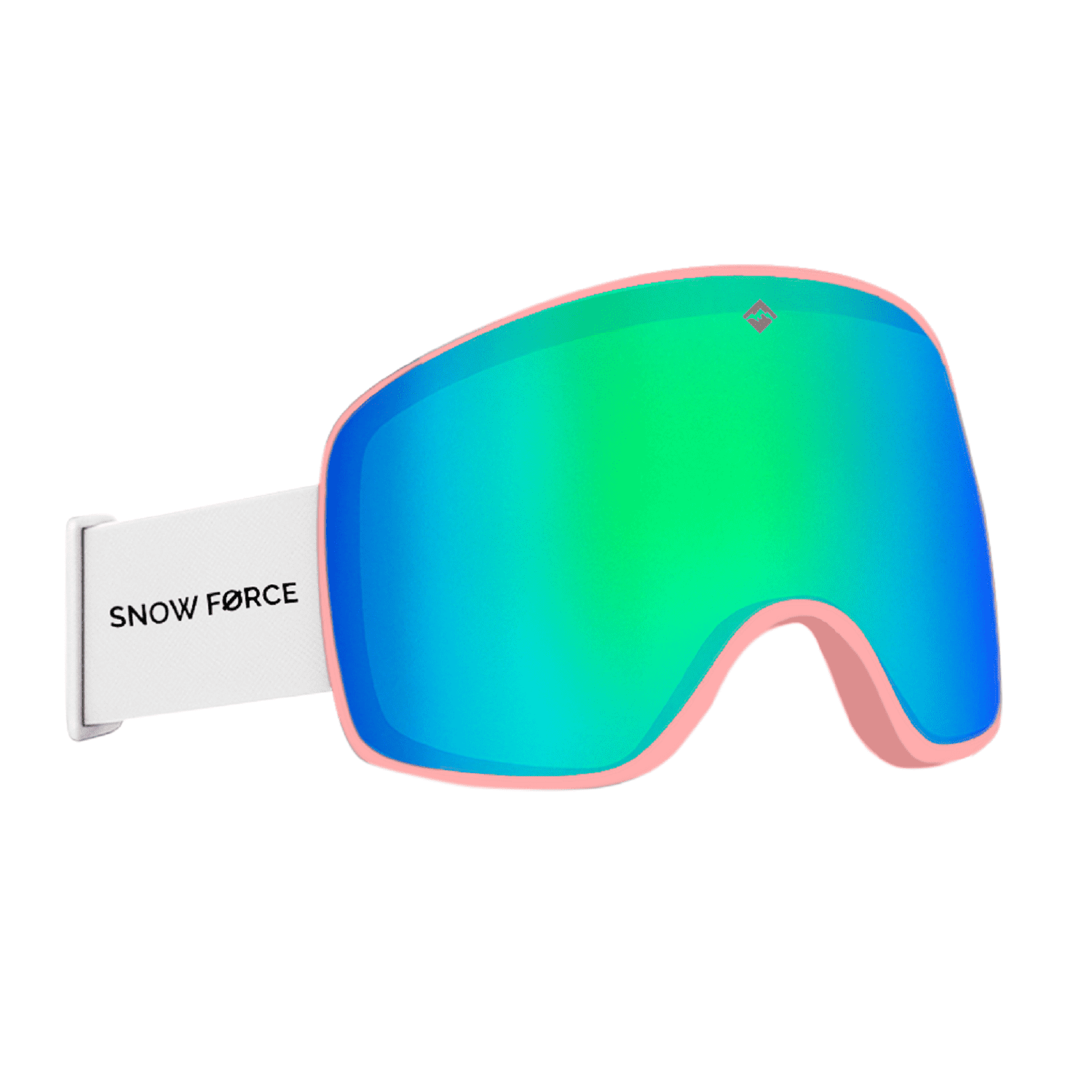 Snow Force - Antiparras Magnéticas Ski & Snowboard North Pole / Verde - Rosa - Blanco
