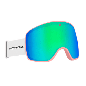 Snow Force - Antiparras Magnéticas Ski & Snowboard North Pole / Verde - Rosa - Blanco
