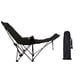 thumbnail image 2 of Silla De Camping Reclinable, Cómoda Y Plegable, Ideal Para Parques, Césped Y Pesca, Color Negro, 2 of 5