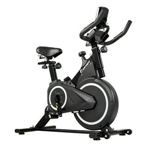 Bicicleta Spinning Centurfit Fija Estacionaria De 20 Kg, Fitness Profesional Con Monitor De Pulso, Resistencia Ajustable Y Diseño En Color Negro