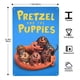 thumbnail image 3 of Pretzel y los cachorros Cartel de metal, decoración de pared con cartel de metal personalizado, regalos para aficionados, amigos, familia y seres queridos 30x20 cm, 3 of 6