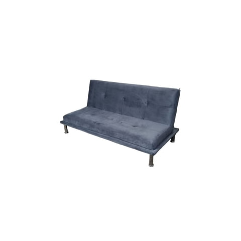 Diseños Valestrini - Sofa Cama Felpa Gris Oscuro