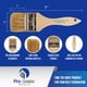 thumbnail image 2 of Pinceles de pintura Pro Grade 2 chips, paquete de 36 unidades para pinturas, tintes y barnices, 2 of 7