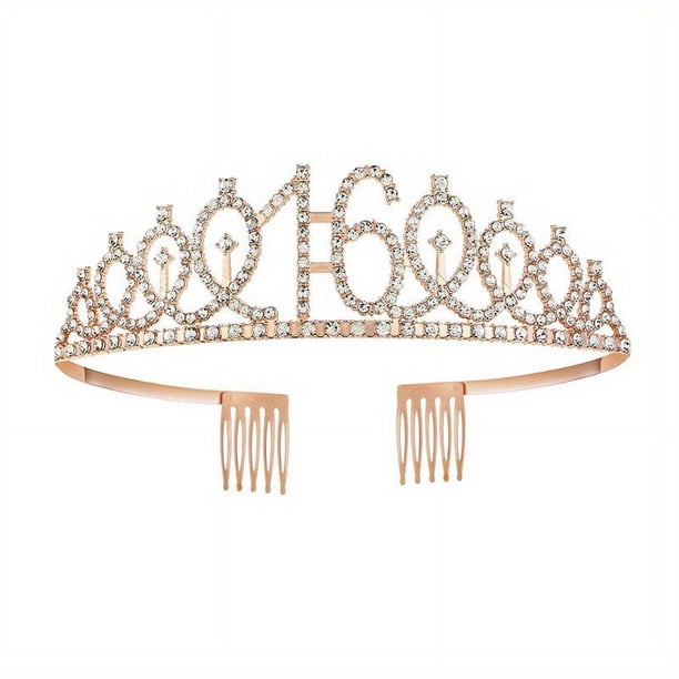1pc, 3th To18th Birthday Crown, Crystal Crown Birthday Anniversary Decoration, Happy Birthday Party Supplies, Birthday Decoration, Party Decor, Party Supplies