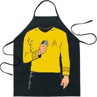 Estoykuku - Delantal Cocina Star Trek Capitan Kirk Enterprise