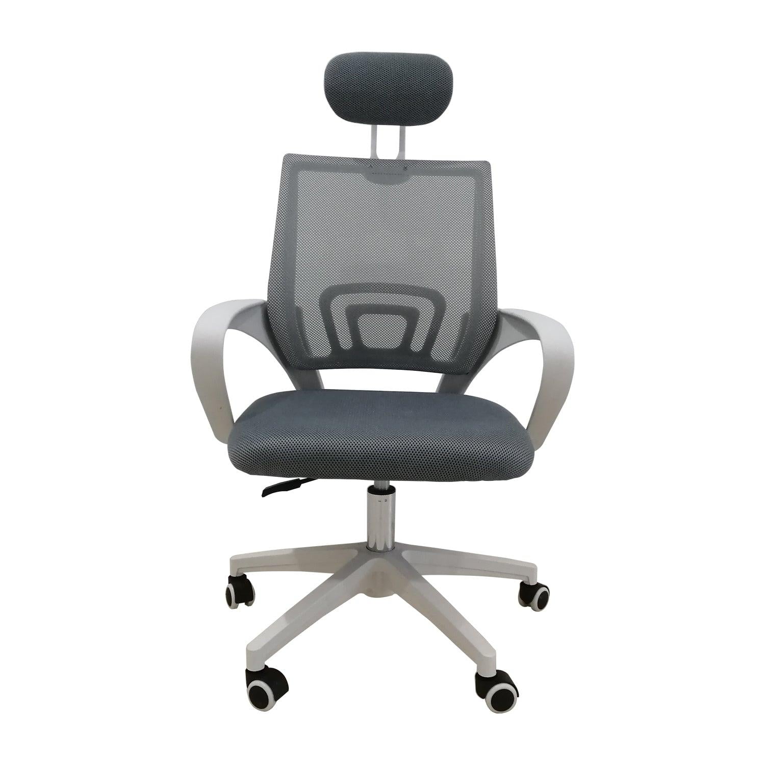 Silla De Oficina Blanca Pc Escritorio Ergonómica Alta Midtown Negro