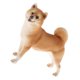 thumbnail image 3 of Simulación De Animales Modelo Figura Ni?os Juguete Educativo Decoración Amarillo Shiba Inu, 3 of 5