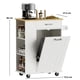 thumbnail image 4 of Isla de Cocina Blanca Mesa Alta mueble Organizador Multiuso auxiliar, 4 of 9