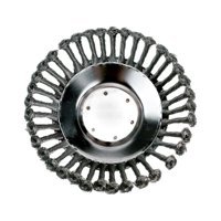 Ioensy - Cepillo Rotatorio De Alambre De Acero Con Revestimiento De Cabezal De Corte Para Cortacésped De Pavimento De Piedra, Pavimentación De 8 Pulgadas