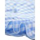 thumbnail image 5 of INSPIRE CHIC Vestido Mini de Cuadros Vichy con Volantes y Cuello Peter Pan de los Años 60 para Mujer, Regreso a Clases, S Azul Claro, 5 of 6
