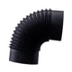 thumbnail image 3 of Conector De Tubo De Codo De Estufa De 90°, Resistente, Negro, Para Adaptador De Tubo De Chimenea Para Camping, RV, Diámetro Interior De 15,3 Cm, 3 of 5