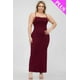 thumbnail image 1 of Vestido Largo con Espalda Cruzada y Abertura en el Muslo, Talla Grande, 1 of 5