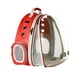 thumbnail image 5 of Portador De Gato Expandible Frente Trasero Transparente Mochila De Burbujas Bolsa De Viaje Para Mascotas Rojo, 5 of 5