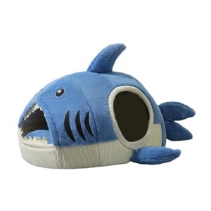 Ioensy - Nido Para Gatos Con Forma De Tiburón, Desmontable, Acogedor, Para Todas Las Estaciones, Para Cachorros Y Perros