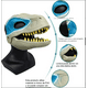 thumbnail image 2 of Mascara Infantil De Dinosaurio Velociraptor Blue Disfraces- Máscara de dinosaurio de Halloween, 2 of 6