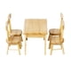 thumbnail image 1 of 5 Uds Mesa De Comedor Silla Modelo Conjunto 1:12 Casa De Mu?ecas Muebles En Miniatura De Madera, 1 of 5