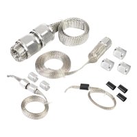 Ioensy - Kit De Funda De Manguera Trenzada 8092, Piezas De Repuesto Universales Flexibles Y Resistentes Al Desgaste, Color Plateado