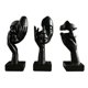 thumbnail image 4 of 3 Piezas De Estatuas De Pensador, Decoraciones De Escritorio Para Sala De Estar, Escritorio, Decoración Del Hogar, Negro, 4 of 5