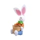 thumbnail image 3 of Cesta Divertida De Conejo De Pascua, Huevos, Cesta De Regalo De Dulces, Decoración Artesanal, Pantalones Azules Para El Hogar, 3 of 5