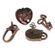 thumbnail image 3 of 4 Unids/set Intelectual Creativo Ocio Rompecabezas Metal Magic Lock Juguete Estilo 1, 3 of 5
