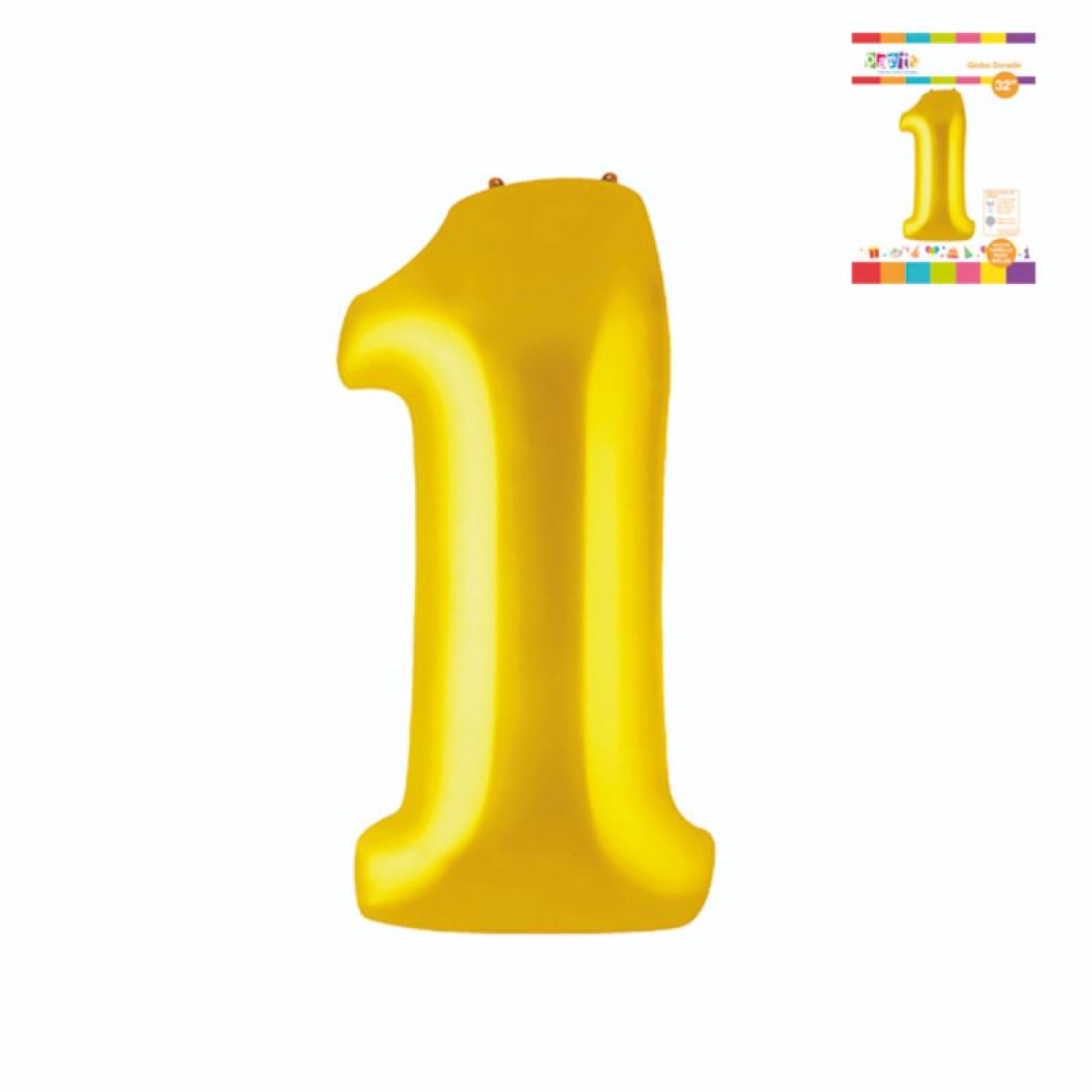 Globo Papel Metal Dorado N1 Party Express