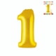 thumbnail image 1 of Globo papel metal dorado N1, 1 of 1