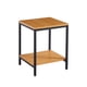 thumbnail image 1 of Velador Mesa Auxiliar Lateral de 2 Niveles - Madera Clara, 1 of 4