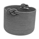 thumbnail image 5 of Puntada De Canasta Tejida Pequeña Cuerda De Algodón Vacío Para Juguetes Para Mascotas Planta Maceta Apartamento Gris, 5 of 5