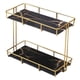 thumbnail image 1 of Rack De Almacenamiento Caja De Almacenamiento De Múltiples Capas Perfume Joyería Cesta De Contenedor S Doble Capa Negro, 1 of 5
