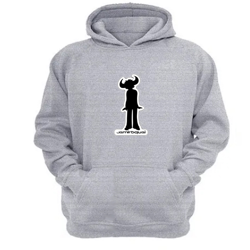 Genérico - Polerón Canguro Jamiroquai Gris Claro Talla Xl Unisex