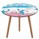 thumbnail image 1 of Cinnamoroll-theme Fitted Round Tablecloths Elastic Edged Table Covers Waterproof Table Cloth for Kitchen Holiday Party Tables Decor 120cm, 1 of 6