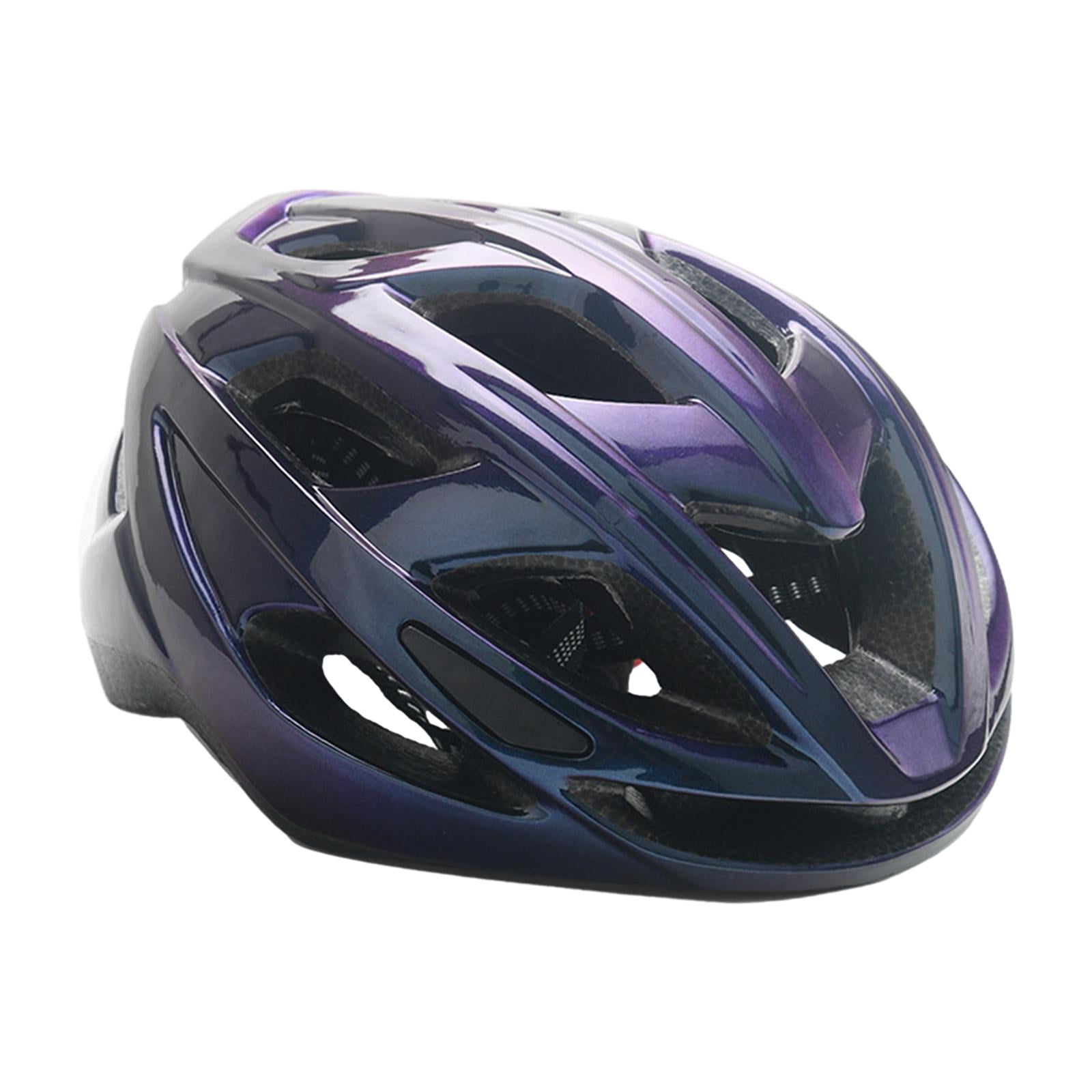 Magideal - Cascos De Bicicleta Correa De Barbilla Ajustable, Cómodos Cascos Protectores Casco De Ciclismo Casco De Bicicleta Para Mujeres Hombres Montar Monopatí Púrpura Negro