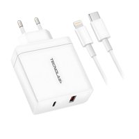 Tecnolab - Cargador Rápido Qc3.0 36W + Cable Usb-C A Lightning - Sc