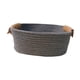 thumbnail image 2 of Cesta de almacenamiento tejida de algodón, cesta de frutas, práctica cesta de Picnic, cesta de Picnic para aperitivos, frutas, vacaciones, granja, año Gris S, 2 of 5