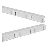 Perfil Soporte Quiebravista Pvc Blanco 2,5 Mts Dvp