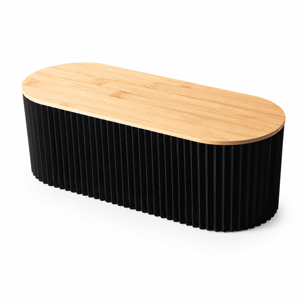 Caja Organizadora De Almacenamiento De Cables Soporte Con Tapa de Bambu