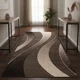 thumbnail image 2 of Alfombra Pasillera 3d Decorativa W.m G Moderna 1.8 M 60 Cm Rallas Beige Y Café, 2 of 3