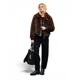 thumbnail image 2 of Chaqueta Peludo Crop Cafe Oscuro Foster, 2 of 3