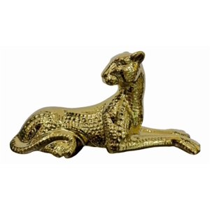 Genérico - Estatua Leopardo Figura Estilizada Decorativa Adorno Jhn