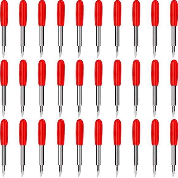 Cuchillas de Corte AUNKZL 30 piezas 45° Compatibles con Cricut