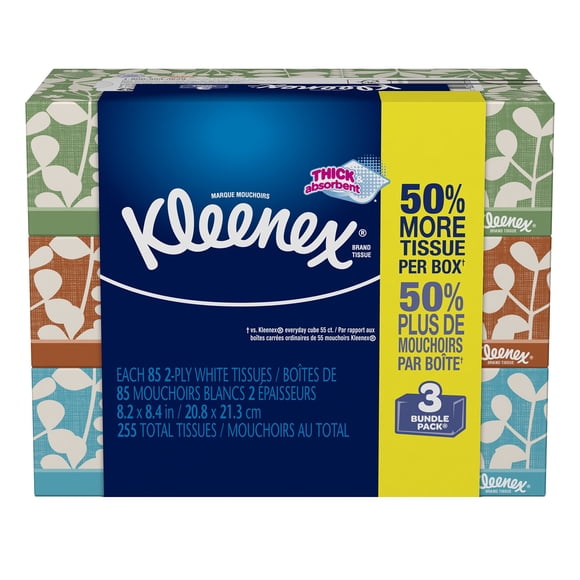 Kleenex Everyday Pañuelos Faciales 85 uds - Pack de 3