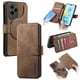 thumbnail image 1 of Funda Billetera Magnética para Honor 200 Lite Soporte Tarjetas Desmontable Marrón, 1 of 6
